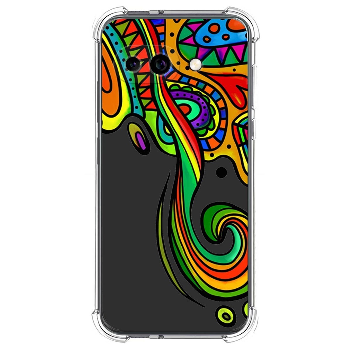 Funda Silicona Antigolpes para Google Pixel 9a 5G diseño Colores Dibujos