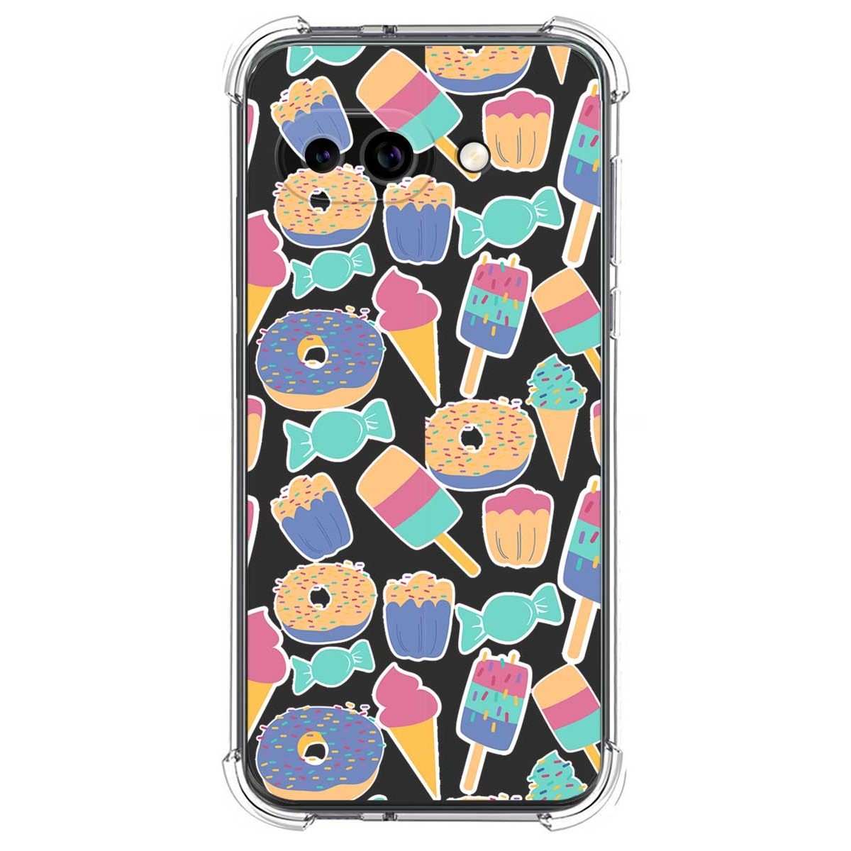 Funda Silicona Antigolpes para Google Pixel 9a 5G diseño Dulces 02 Dibujos