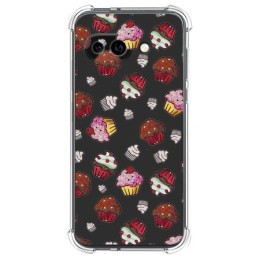 Funda Silicona Antigolpes para Google Pixel 9a 5G diseño Muffins Dibujos