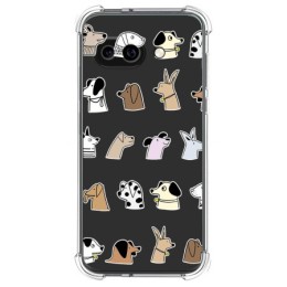 Funda Silicona Antigolpes para Google Pixel 9a 5G diseño Perros Dibujos