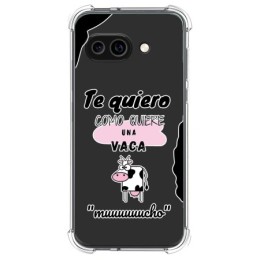 Funda Silicona Antigolpes para Google Pixel 9a 5G diseño Vaca Dibujos