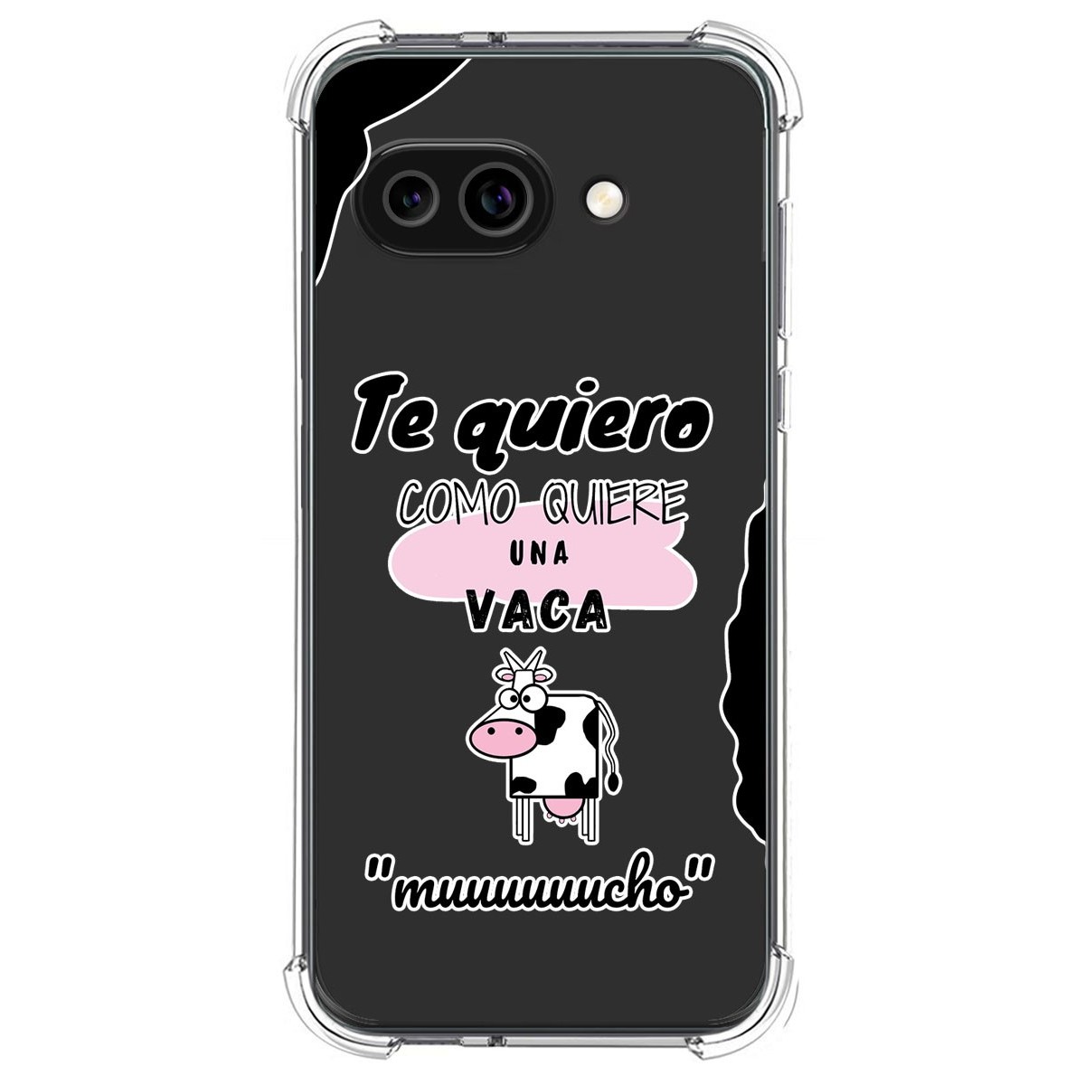 Funda Silicona Antigolpes para Google Pixel 9a 5G diseño Vaca Dibujos