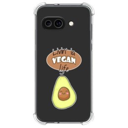 Funda Silicona Antigolpes para Google Pixel 9a 5G diseño Vegan Life Dibujos
