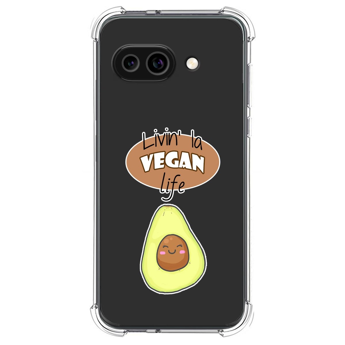 Funda Silicona Antigolpes para Google Pixel 9a 5G diseño Vegan Life Dibujos