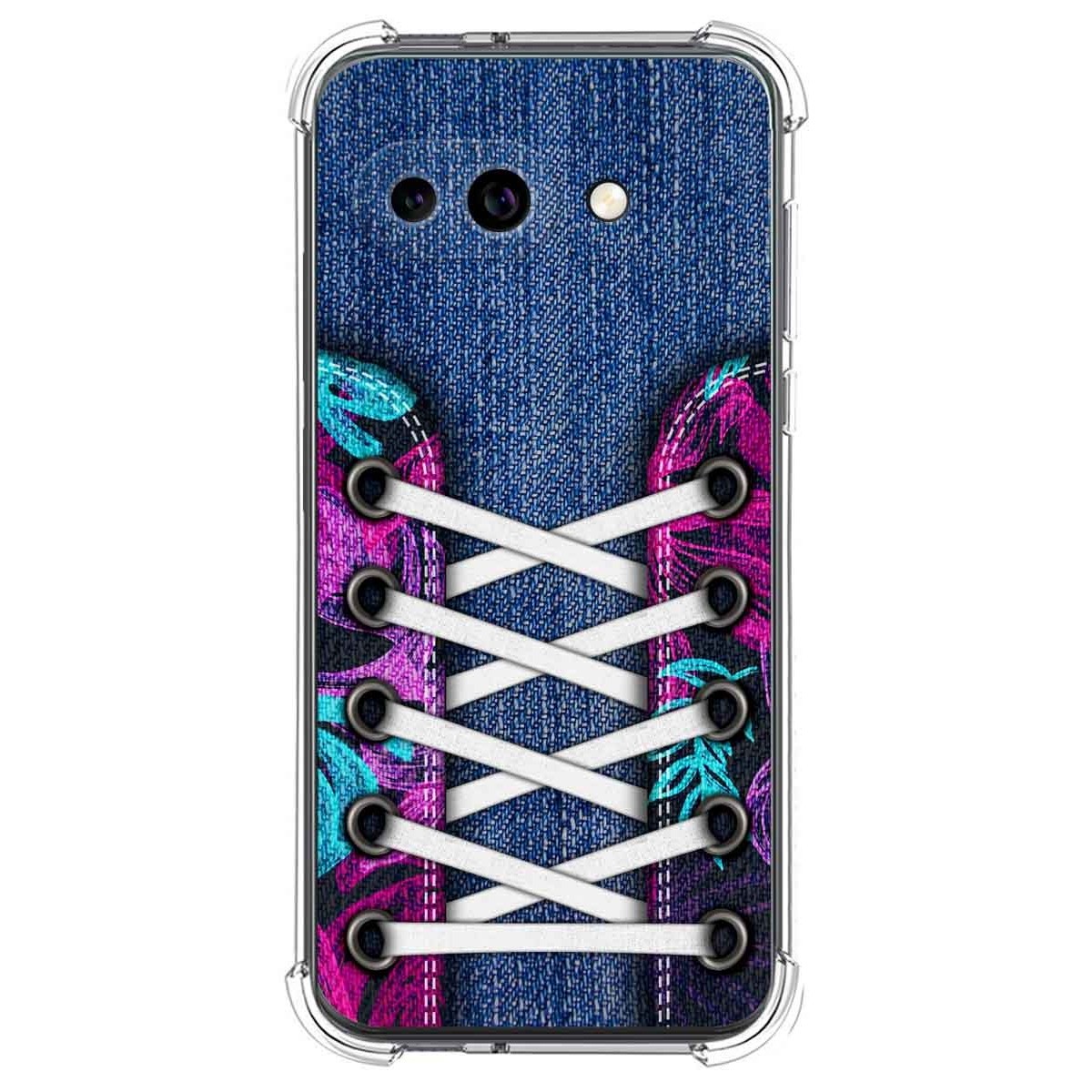 Funda Silicona Antigolpes para Google Pixel 9a 5G diseño Zapatillas 06 Dibujos