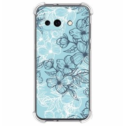 Funda Silicona Antigolpes para Google Pixel 9a 5G diseño Flores 03 Dibujos