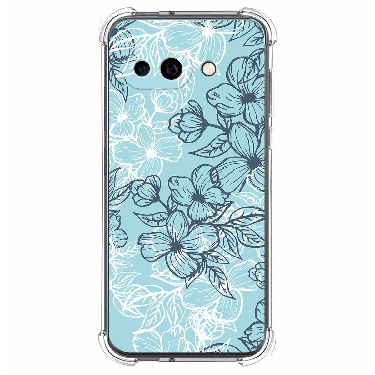 Funda Silicona Antigolpes para Google Pixel 9a 5G diseño Flores 03 Dibujos