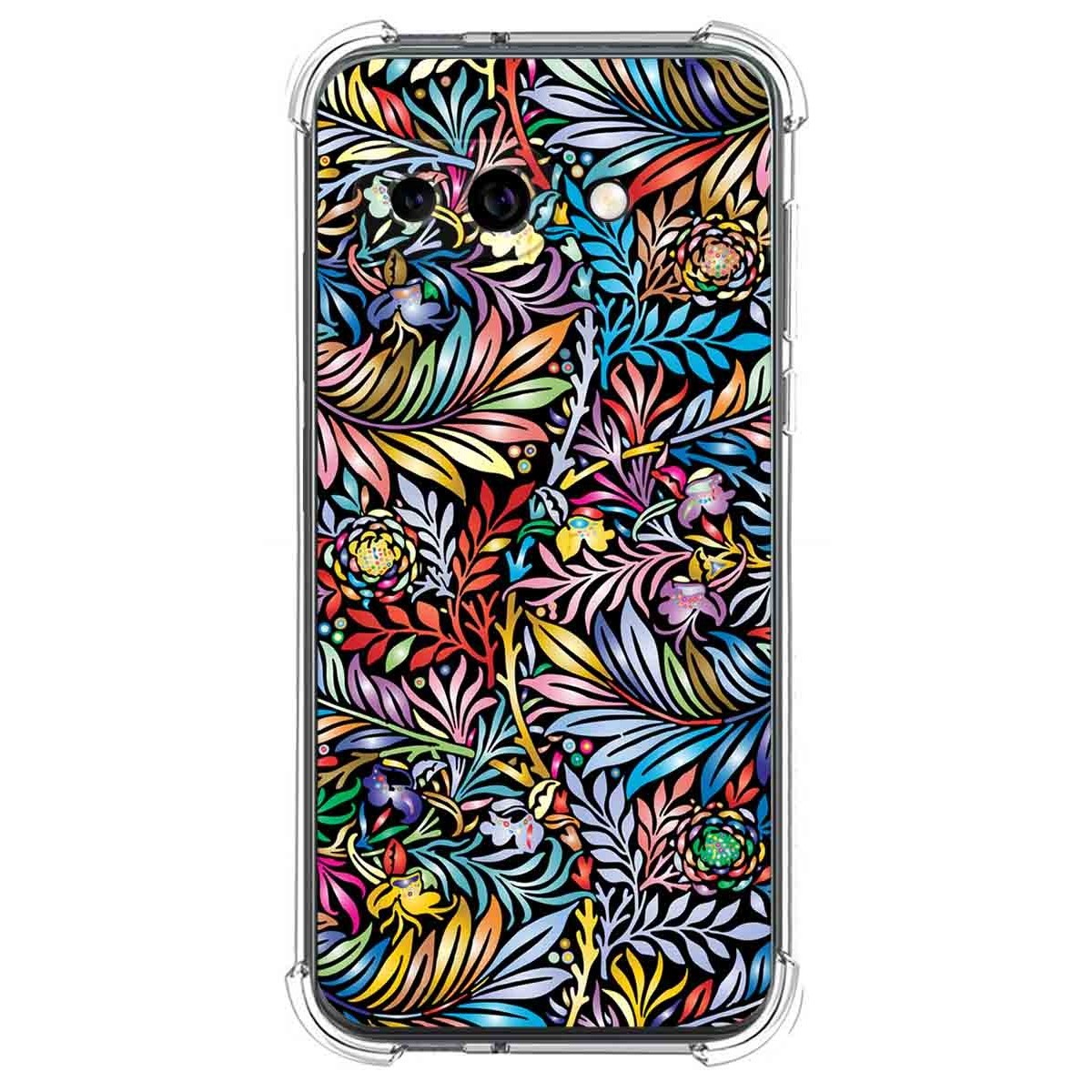 Funda Silicona Antigolpes para Google Pixel 9a 5G diseño Flores 04 Dibujos