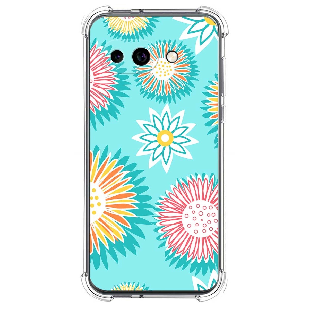 Funda Silicona Antigolpes para Google Pixel 9a 5G diseño Flores 05 Dibujos