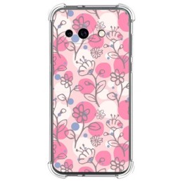 Funda Silicona Antigolpes para Google Pixel 9a 5G diseño Flores 07 Dibujos