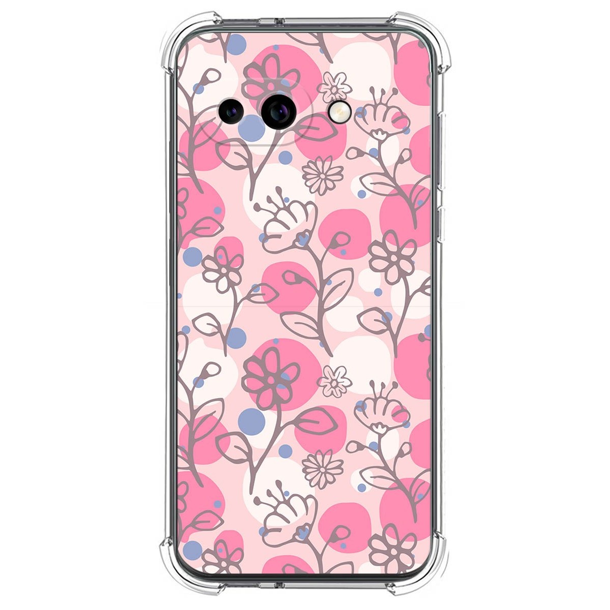 Funda Silicona Antigolpes para Google Pixel 9a 5G diseño Flores 07 Dibujos