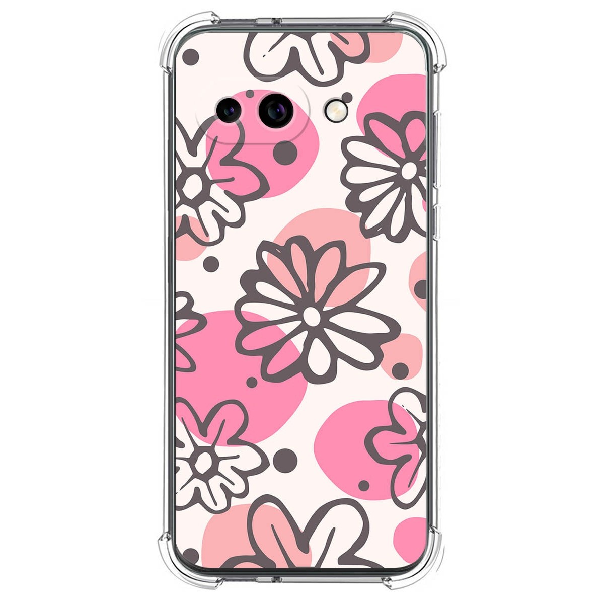 Funda Silicona Antigolpes para Google Pixel 9a 5G diseño Flores 09 Dibujos