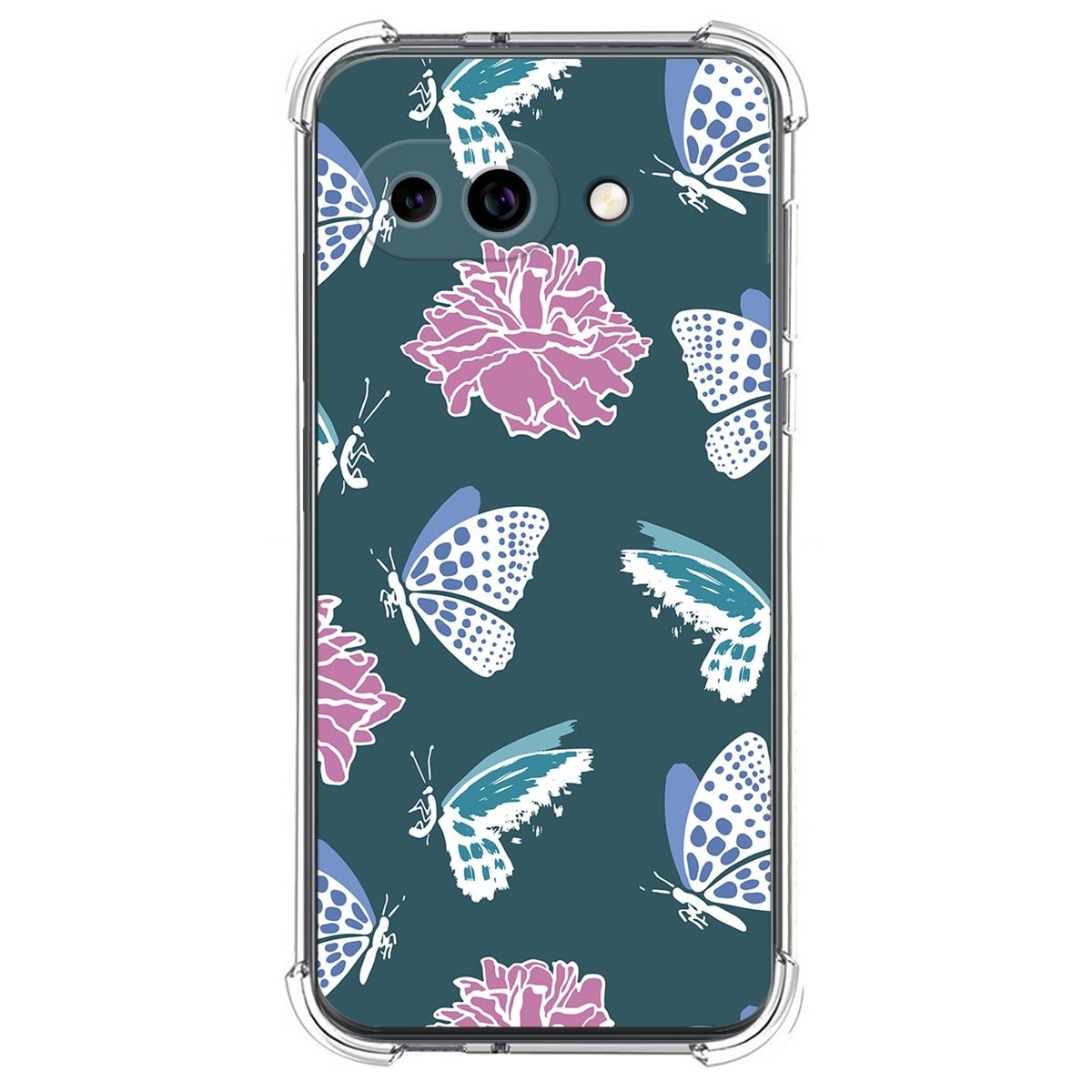 Funda Silicona Antigolpes para Google Pixel 9a 5G diseño Flores 10 Dibujos