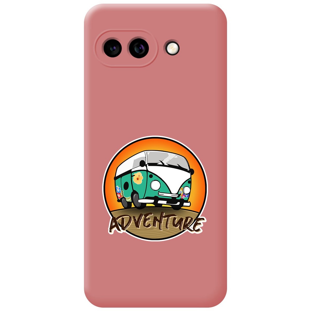 Funda Silicona Líquida Rosa para Google Pixel 9a 5G diseño Adventure Dibujos