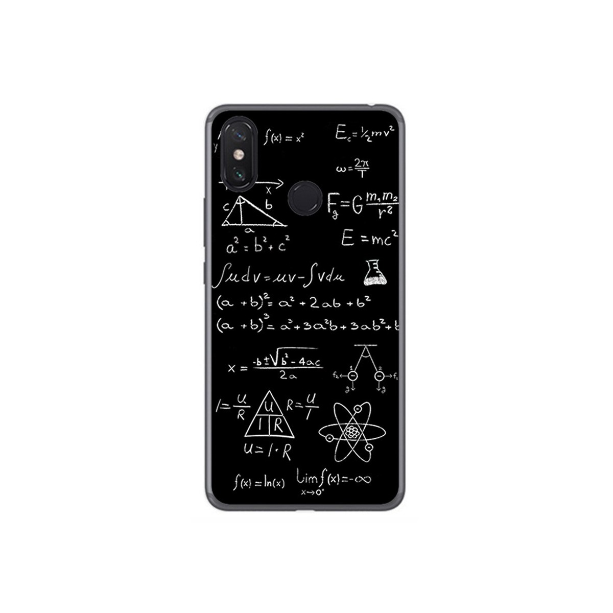 Funda Gel Tpu para Xiaomi Mi Max 3 Diseño Formulas Dibujos