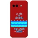 Funda Silicona Líquida Roja para Google Pixel 9a 5G diseño Agua Dibujos