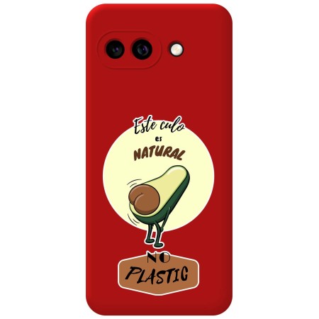 Funda Silicona Líquida Roja para Google Pixel 9a 5G diseño Culo Natural Dibujos