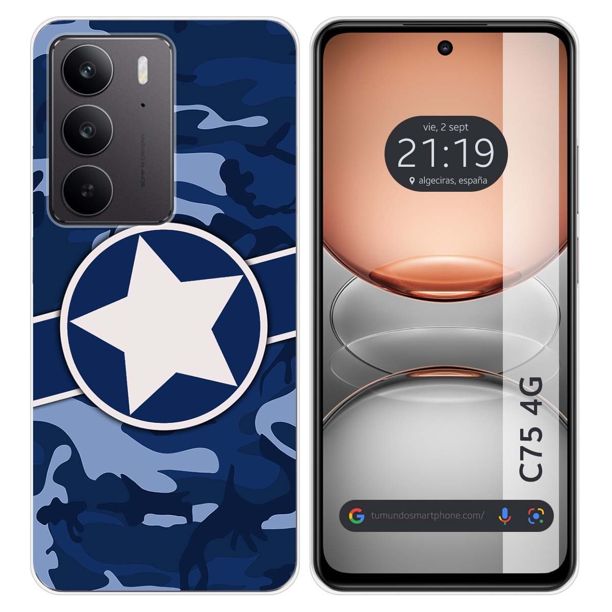 Funda Silicona para Realme C75 diseño Camuflaje 03 Dibujos