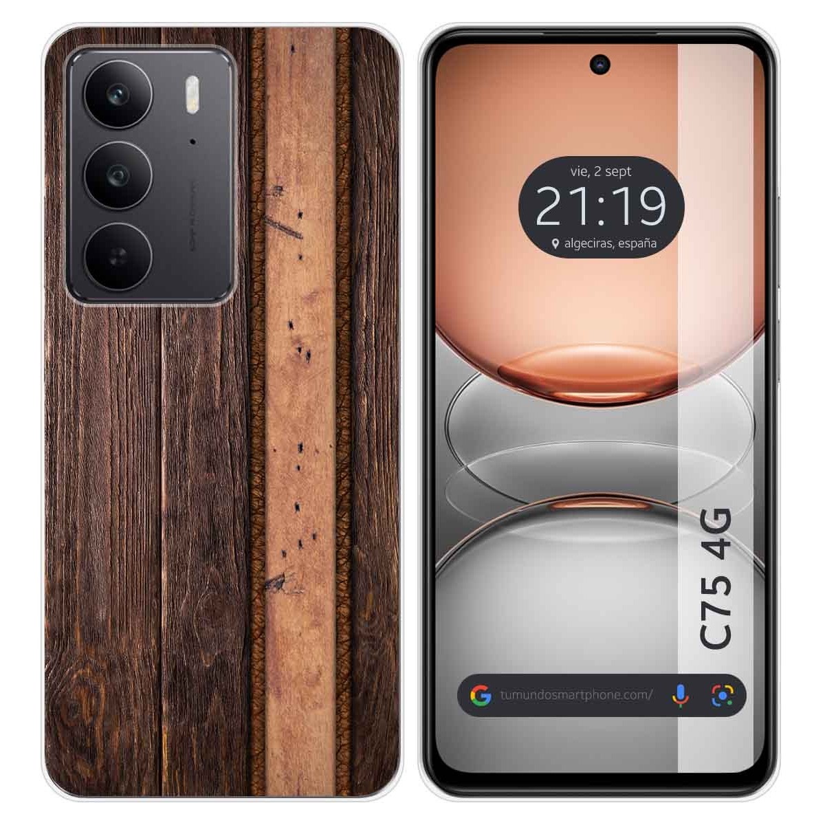 Funda Silicona para Realme C75 diseño Madera 05 Dibujos