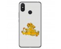 Funda Gel Tpu para Xiaomi Mi Max 3 Diseño Leones Dibujos