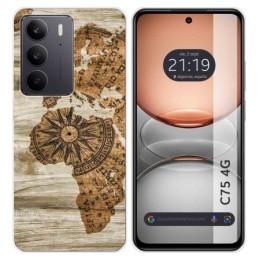 Funda Silicona para Realme C75 diseño Madera 07 Dibujos