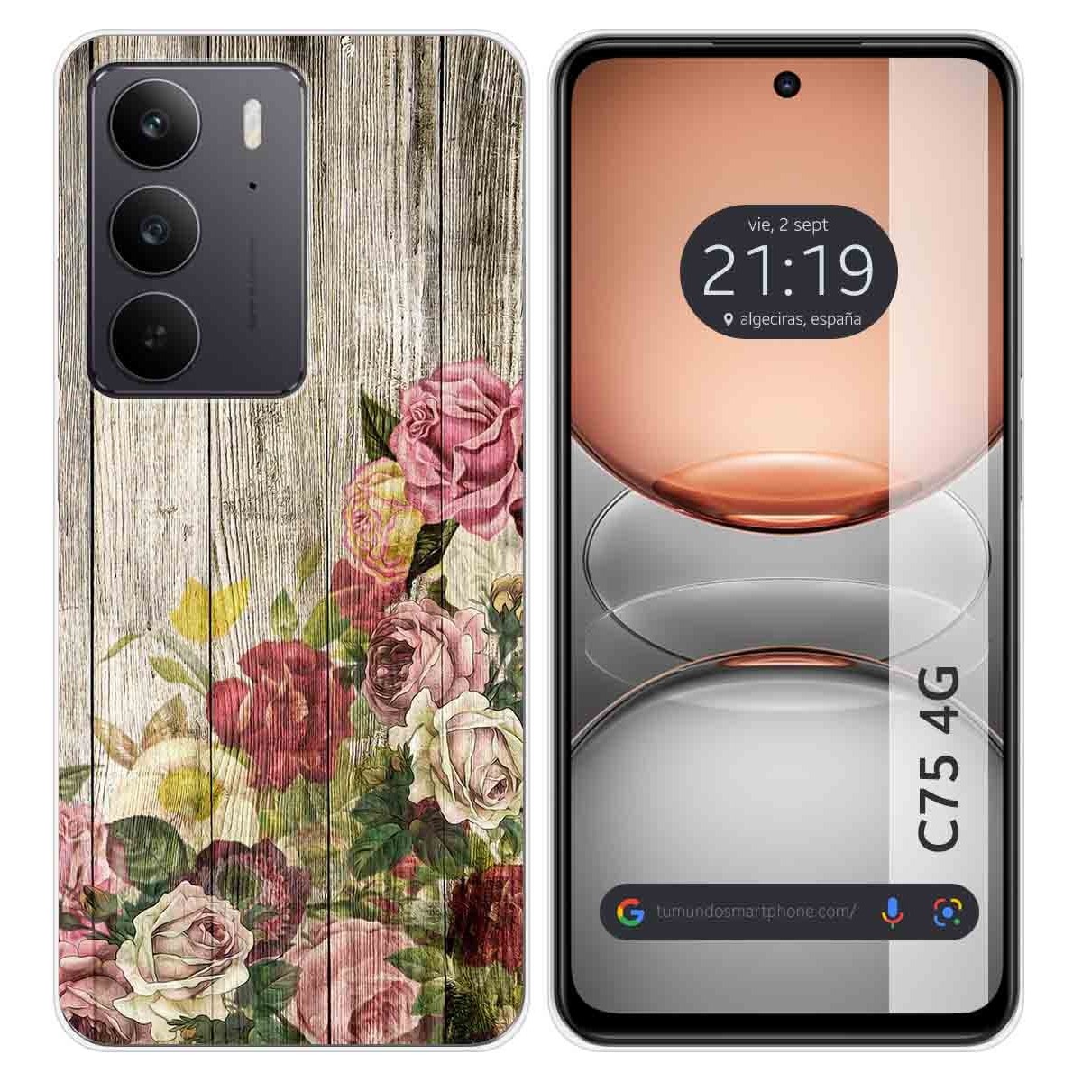 Funda Silicona para Realme C75 diseño Madera 08 Dibujos