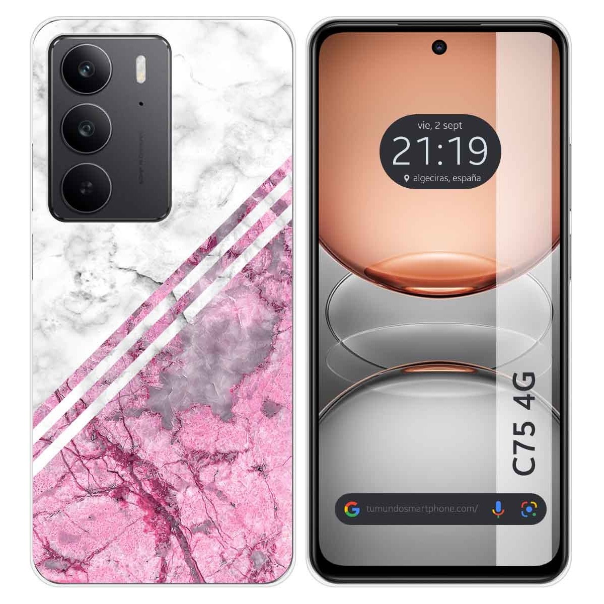 Funda Silicona para Realme C75 diseño Mármol 03 Dibujos