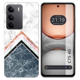 Funda Silicona para Realme C75 diseño Mármol 05 Dibujos