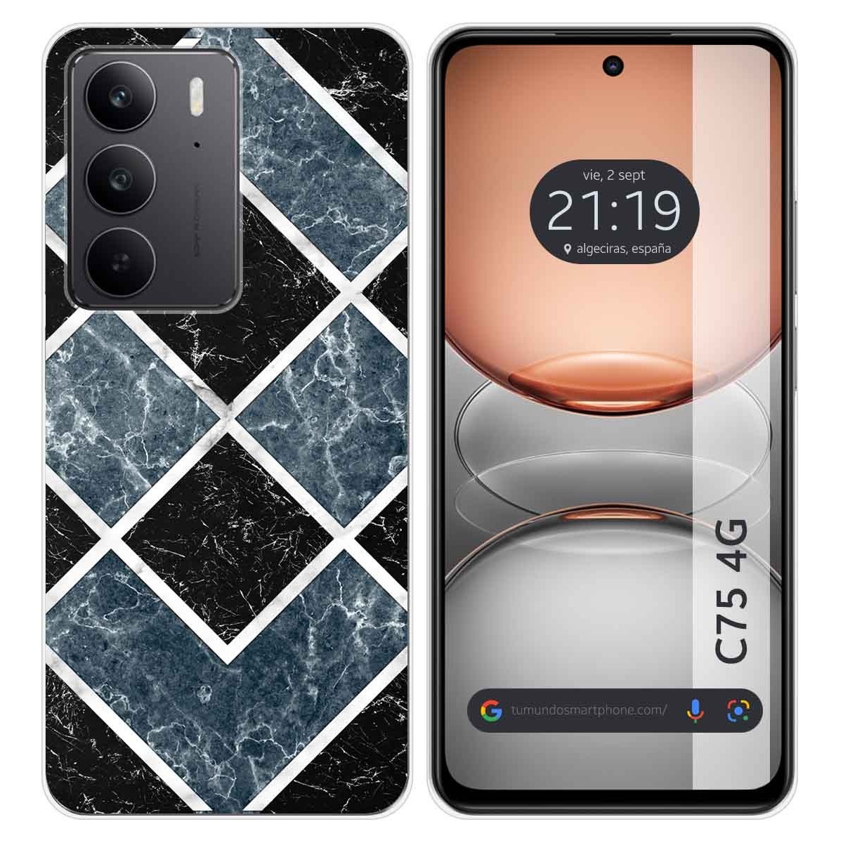Funda Silicona para Realme C75 diseño Mármol 06 Dibujos