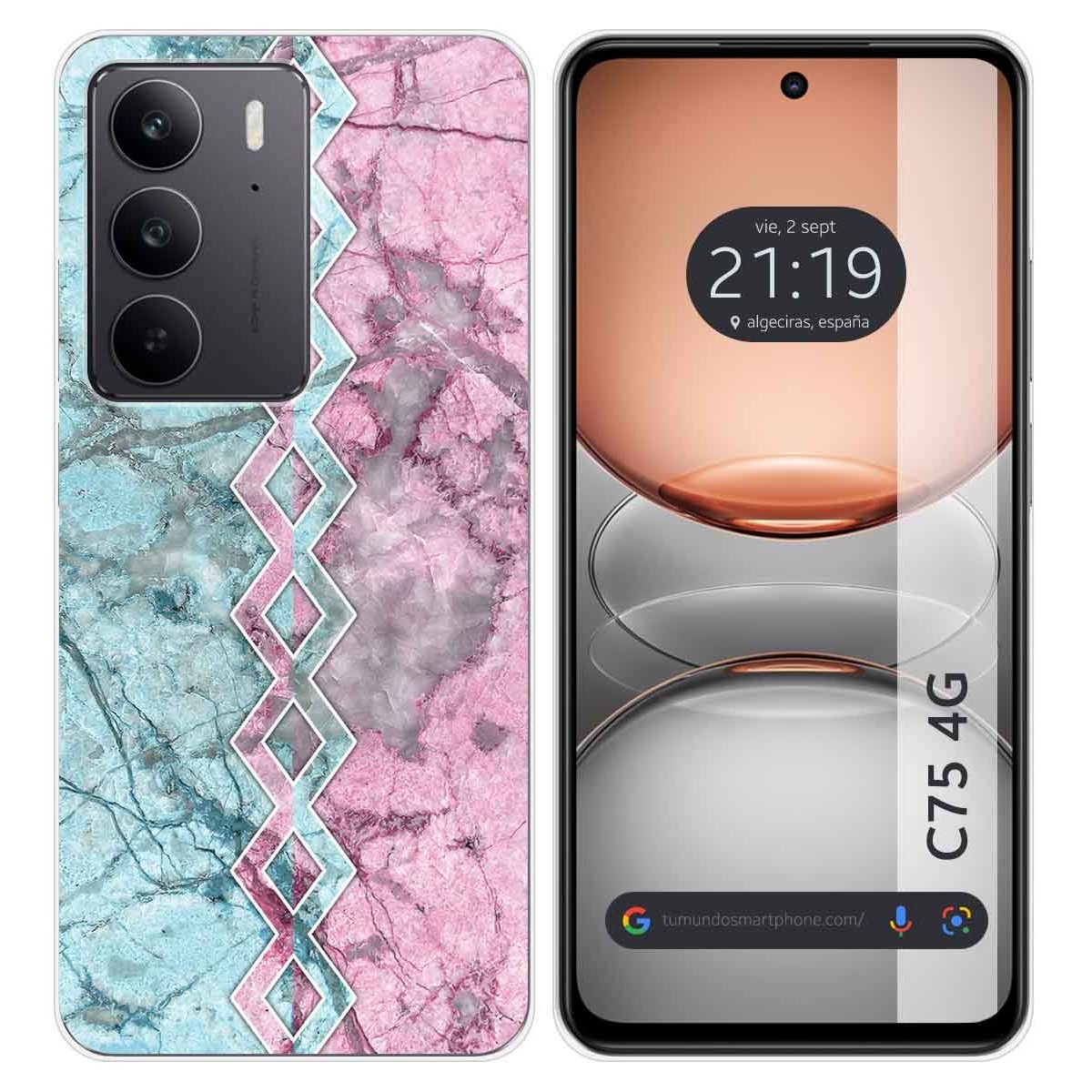 Funda Silicona para Realme C75 diseño Mármol 08 Dibujos