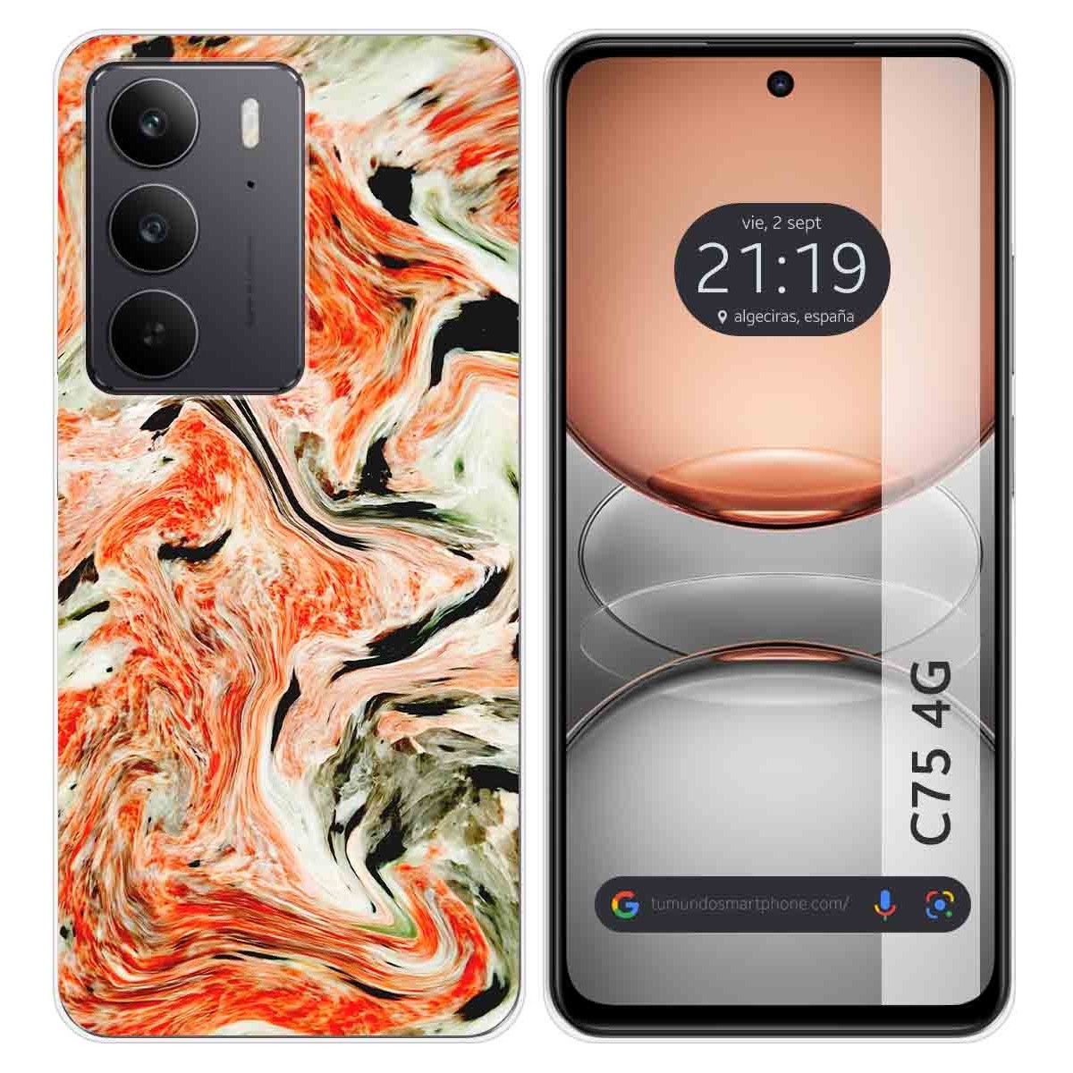 Funda Silicona para Realme C75 diseño Mármol 12 Dibujos