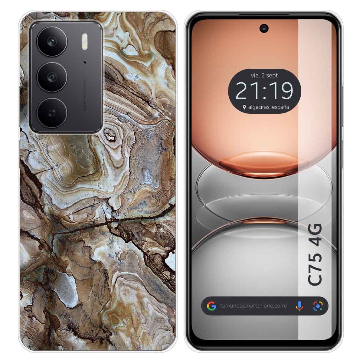 Funda Silicona para Realme C75 diseño Mármol 14 Dibujos