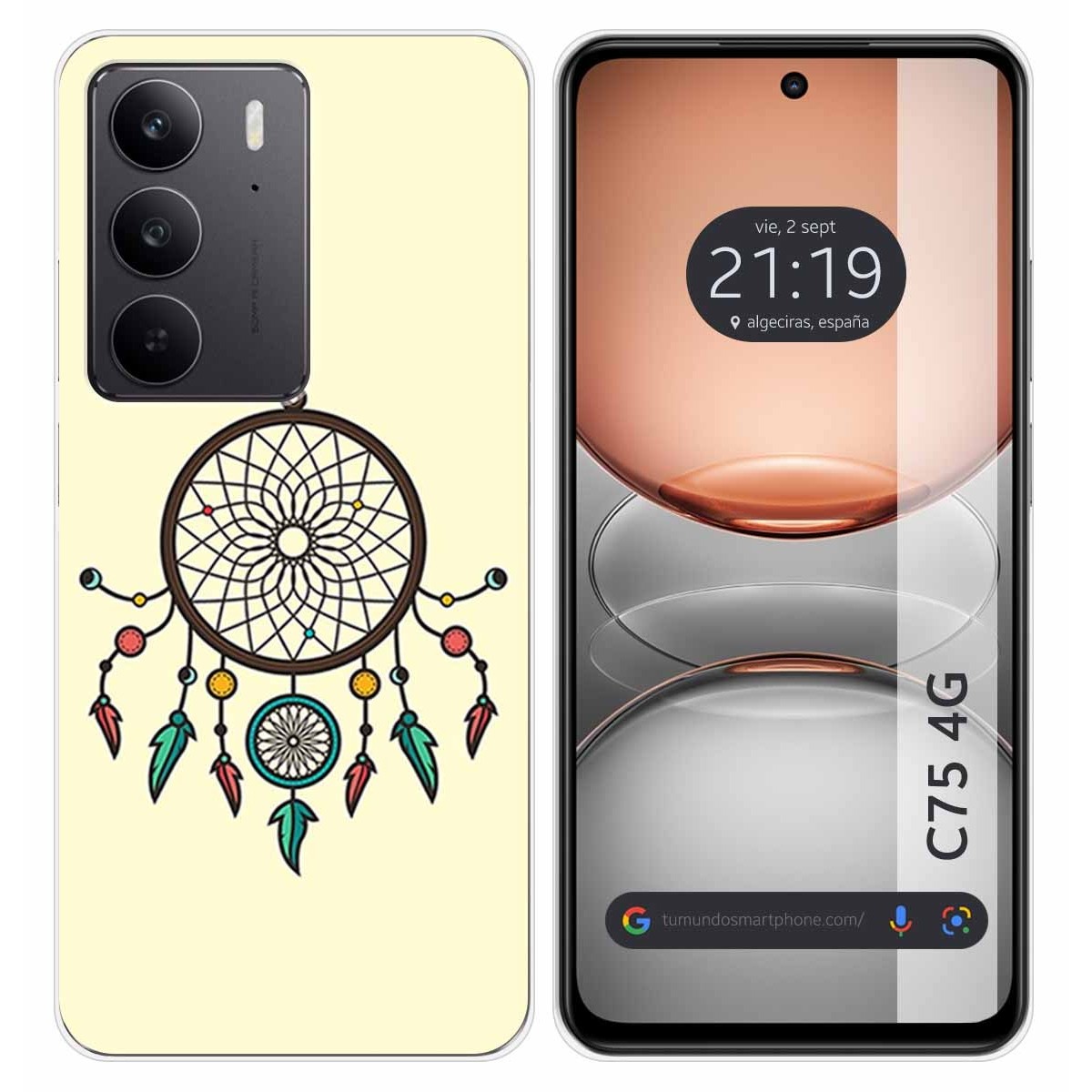 Funda Silicona para Realme C75 diseño Atrapasueños Dibujos