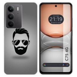 Funda Silicona para Realme C75 diseño Barba Dibujos