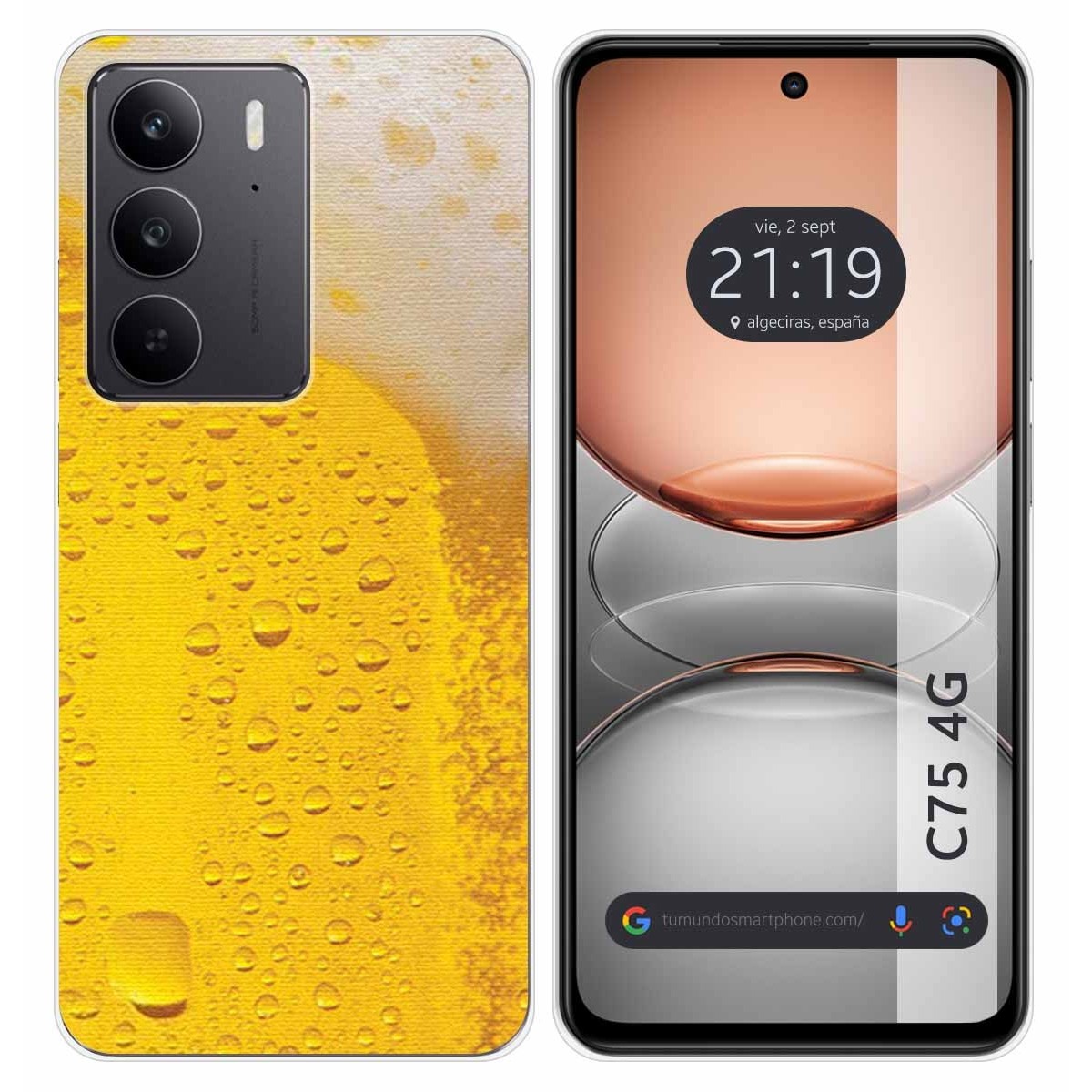 Funda Silicona para Realme C75 diseño Cerveza Dibujos