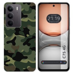 Funda Silicona para Realme C75 diseño Camuflaje Dibujos