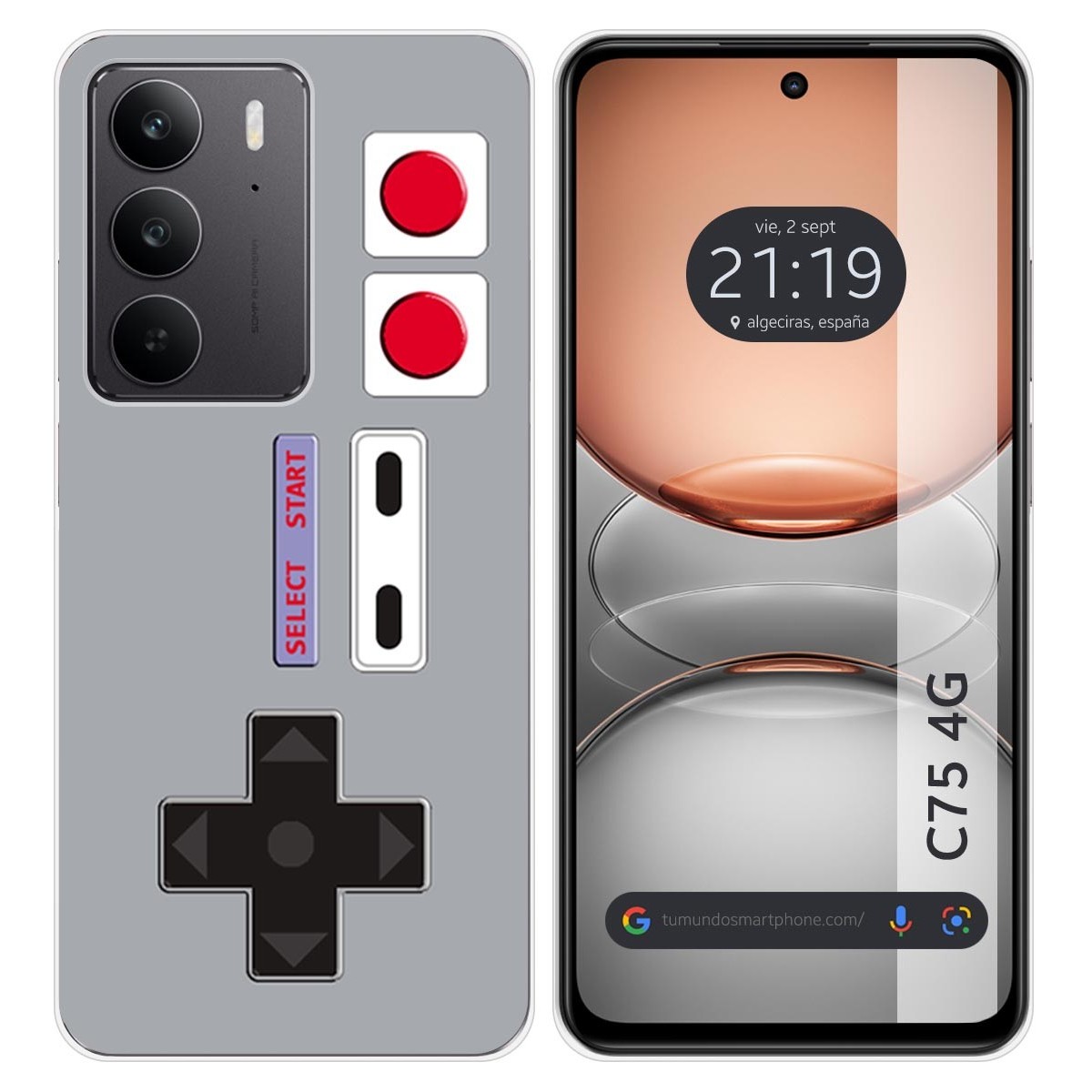 Funda Silicona para Realme C75 diseño Consola Dibujos