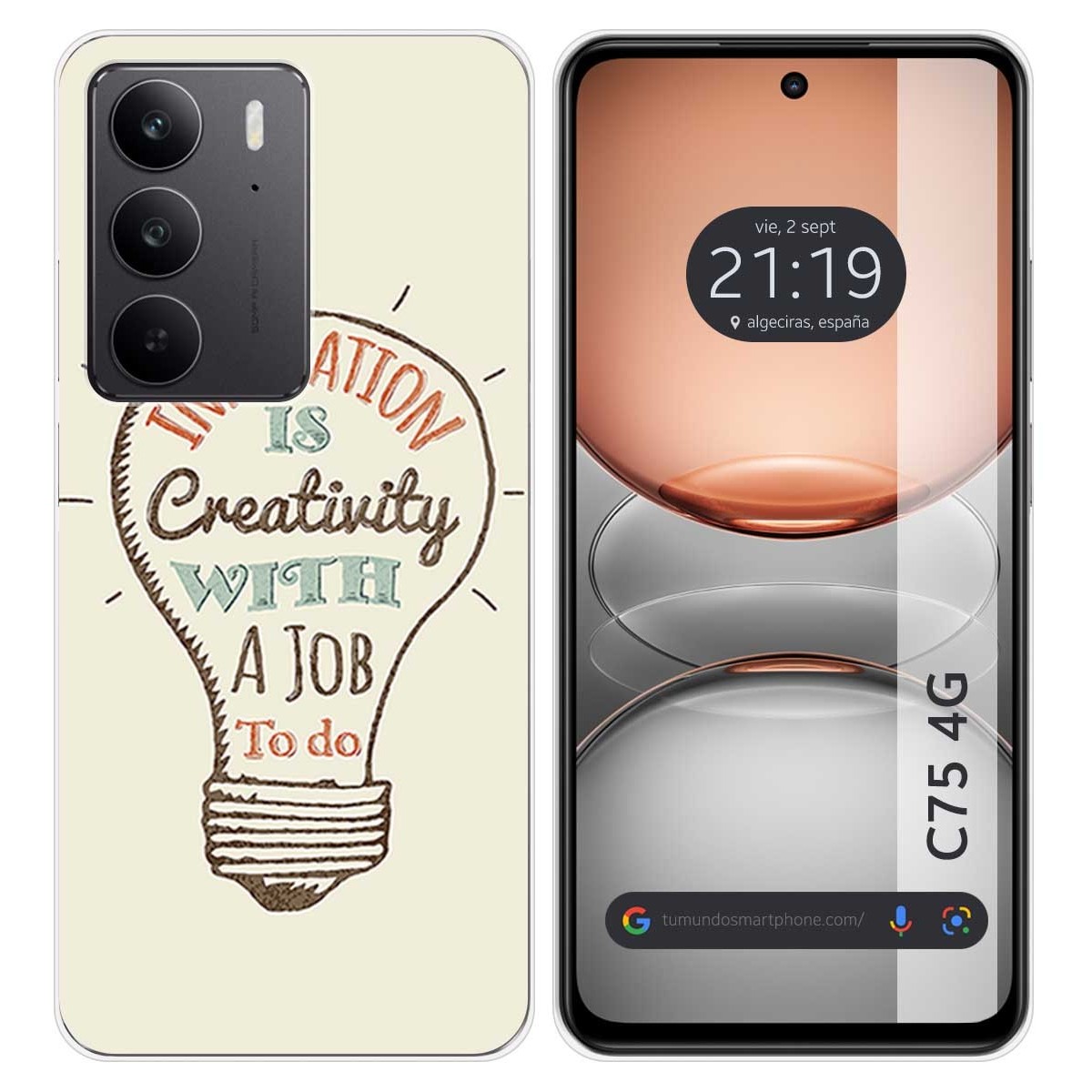 Funda Silicona para Realme C75 diseño Creativity Dibujos
