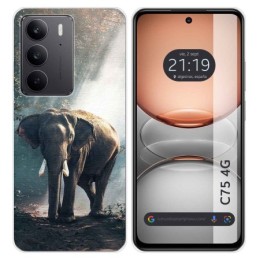 Funda Silicona para Realme C75 diseño Elefante Dibujos