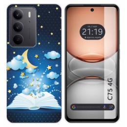 Funda Silicona para Realme C75 diseño Libro Cuentos Dibujos