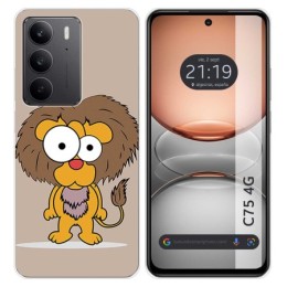 Funda Silicona para Realme C75 diseño Leon Dibujos