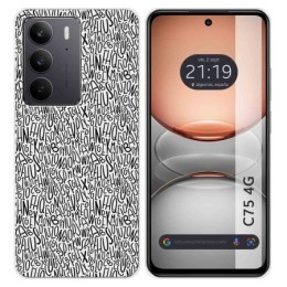 Funda Silicona para Realme C75 diseño Letras Dibujos