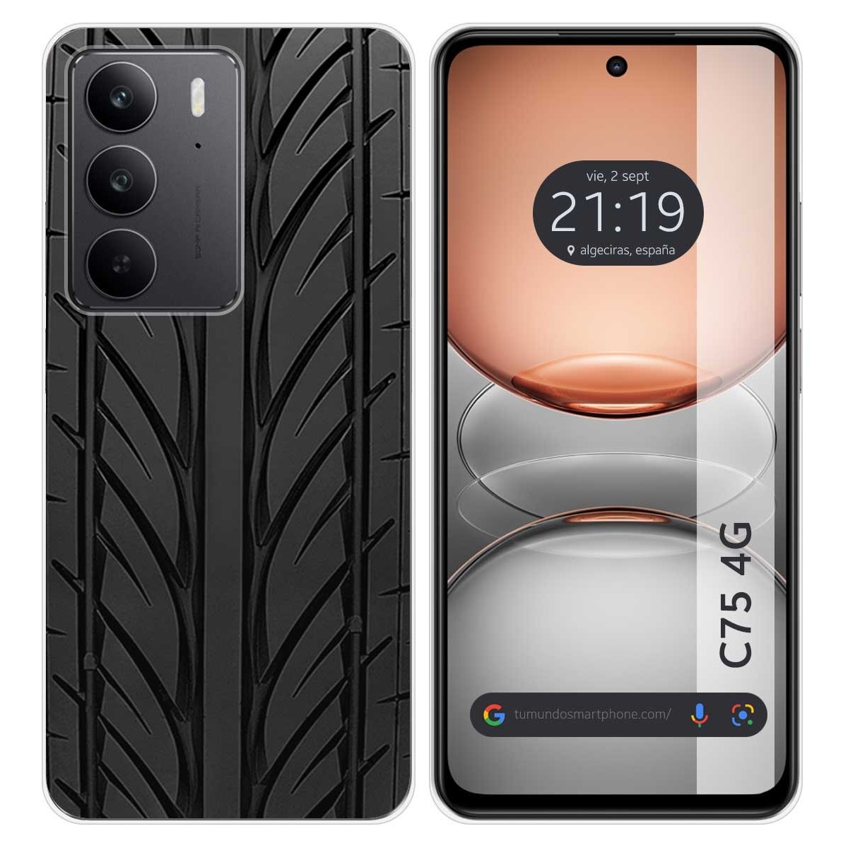 Funda Silicona para Realme C75 diseño Neumatico Dibujos
