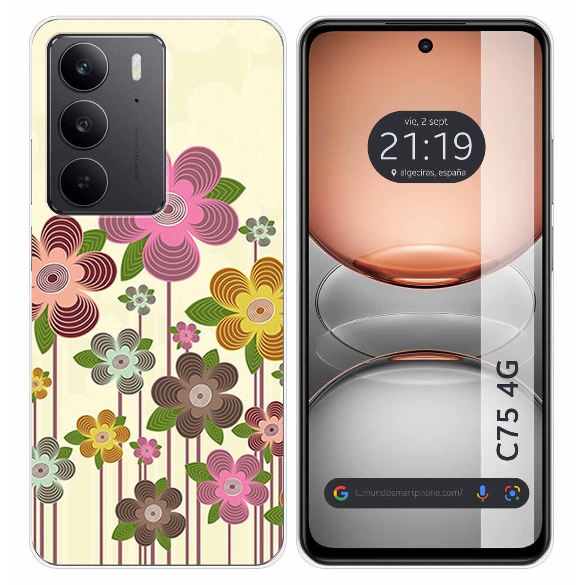Funda Silicona para Realme C75 diseño Primavera En Flor Dibujos
