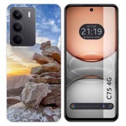 Funda Silicona para Realme C75 diseño Sunset Dibujos