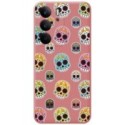 Funda Silicona Líquida Rosa para Realme C75 diseño Catrina Dibujos