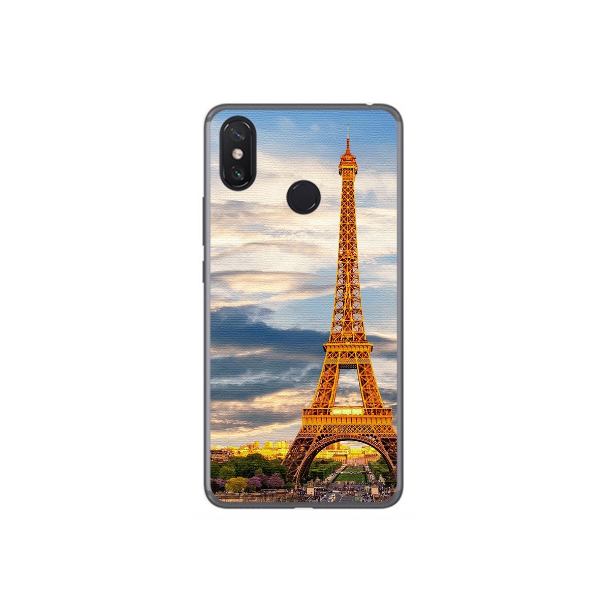 Funda Gel Tpu para Xiaomi Mi Max 3 Diseño Paris Dibujos