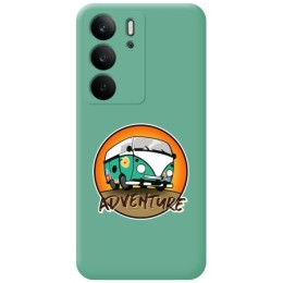 Funda Silicona Líquida Verde para Realme C75 diseño Adventure Dibujos