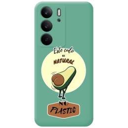 Funda Silicona Líquida Verde para Realme C75 diseño Culo Natural Dibujos