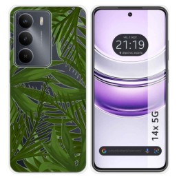 Funda Silicona Transparente para Realme 14x 5G diseño Jungla Dibujos